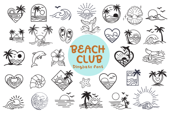 Beach Club Doodle: Infusing Summer Energy into Your Designs