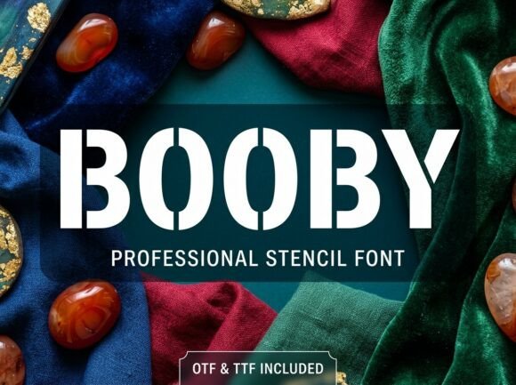 Booby: The Industrial Typeface for Bold Brand Identity