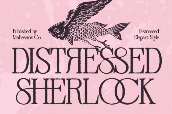 Distressed Sherlock: A Serif Font with Vintage Soul