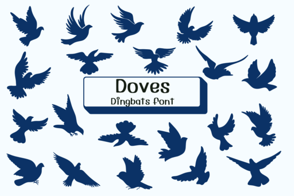 Doves: The Sketched Dingbats Font for Authentic Design