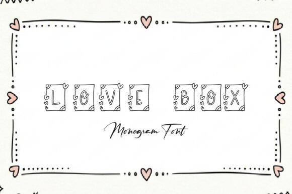 Love Box: A Playful Monogram Font for Creative Projects