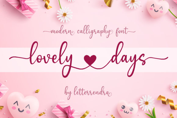 Lovely Days: A Romantic Handwritten Font for Heartfelt Designs