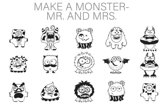 Make A Monster - Mr. and Mrs.: A Typeface for Monstrous Romance
