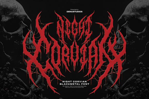 Night Corvian: A Black Metal Font for the Bold
