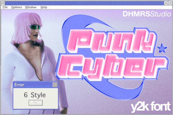 Punk Cyber: The Ultimate Y2K Revival Typeface