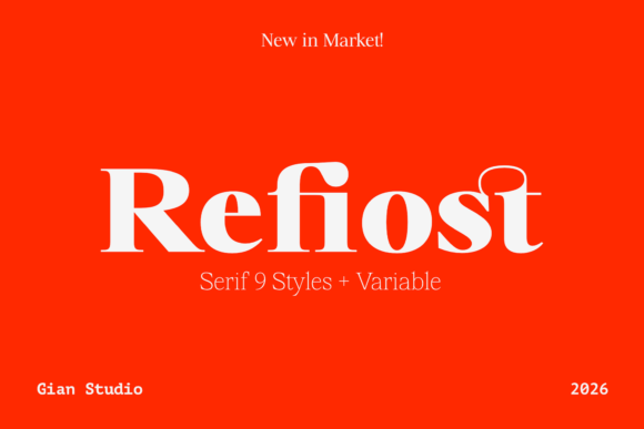 Refiost: A Modern Serif for Sharp, Minimalist Design