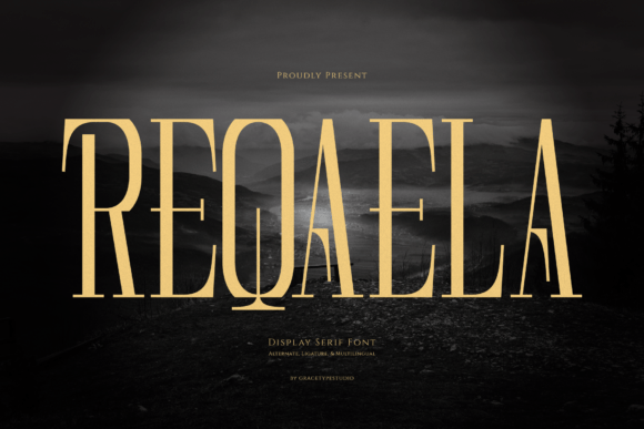 Reqaela: A Font for Cinematic Editorial Elegance