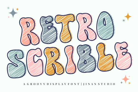 Retro Scrible: The Groovy Display Font for Bold Projects
