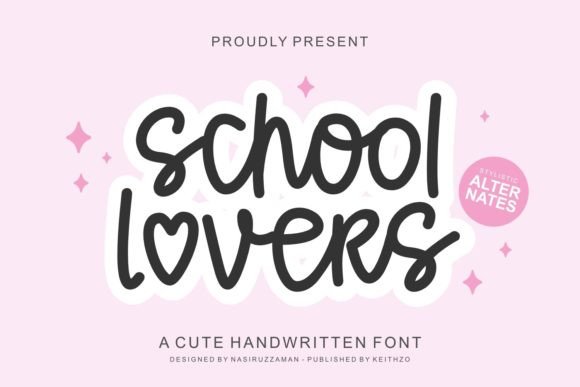 School Lovers Font: A Playful Twist for Modern Design