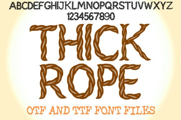 Thick Rope: A Creative Display Font for Bold, Thematic Design
