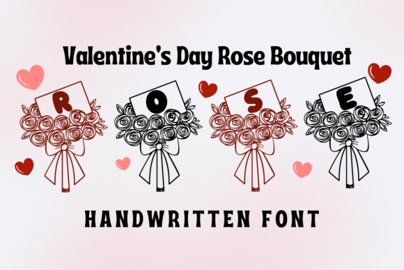 Valentine's Day Rose Bouquet: A Font for Romantic Branding