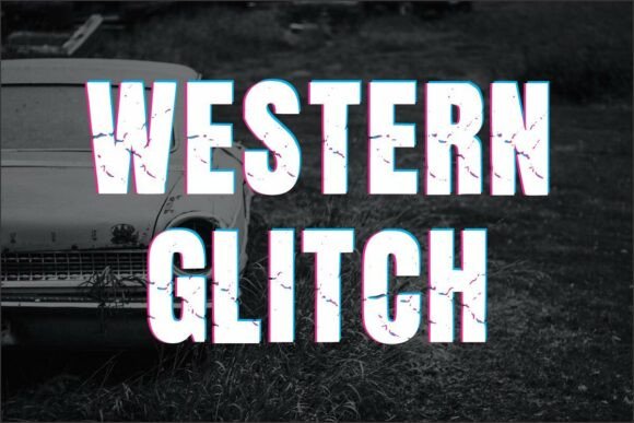 Western Glitch: A Modern Font for Bold Visuals